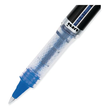 Uni-Ball ELITE Stick Roller Ball Pen, Super-Fine 0.5mm, Blue Ink, Blue Barrel 69021